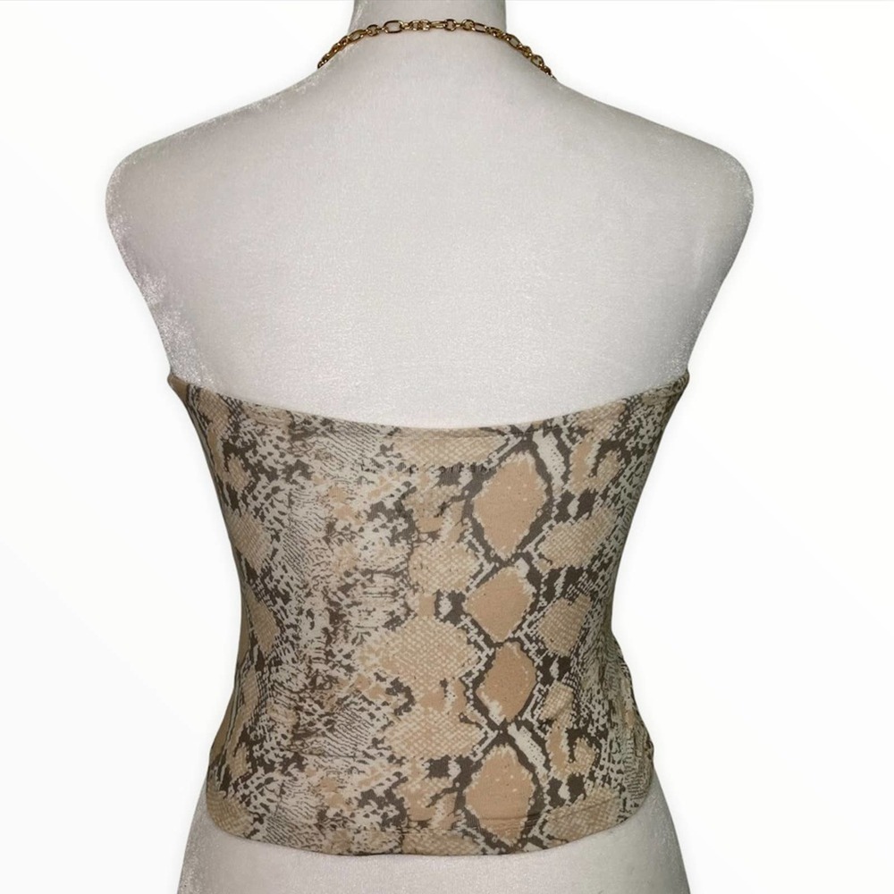 American Eagle Outfitters Snake Print Tube Top - Picture 2 of 4